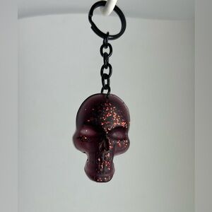 Resin skull keychain